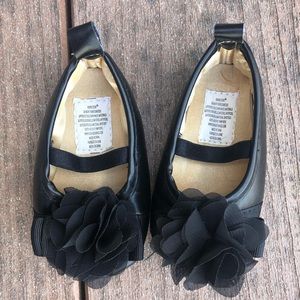 Black baby booties